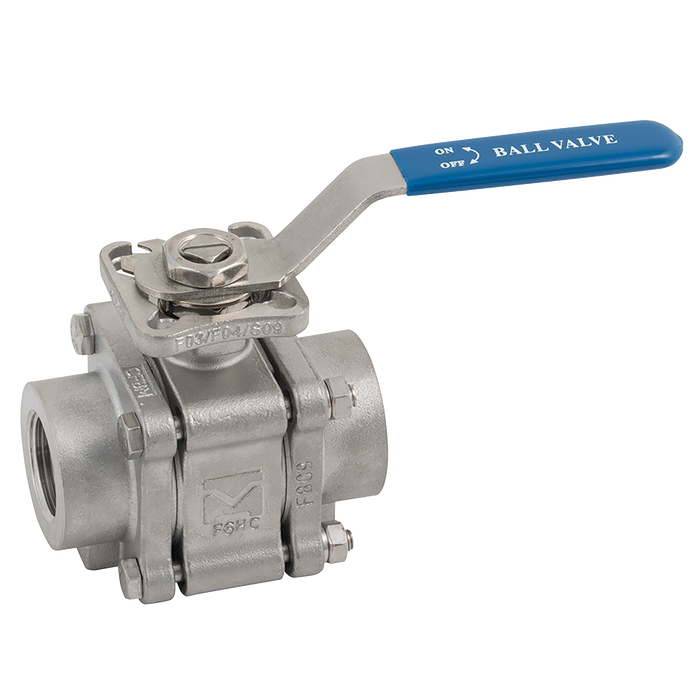 1.1/4" 3 Piece Full Bore St St Valve