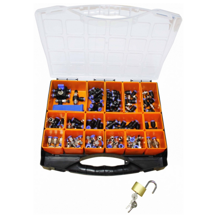 XHnotion 114 Piece 6mm Emergency Push-in Fittings Kit | ITM-06MMFBOX
