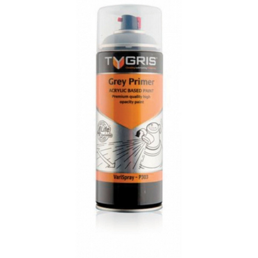 Tygris Acrylic Based Primer Paints | Grey | 400ml Size | P303 - FluidAirFittings