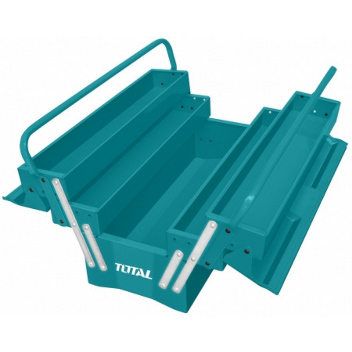 TOTAL Metal Cantilever Tool Box | 495mm x 200mm x 290mm | THT10701