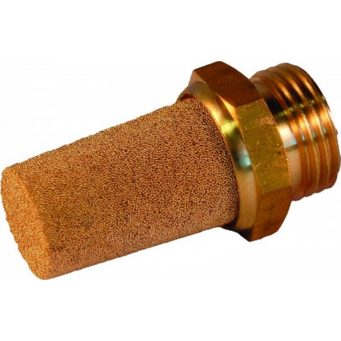 Pneumatic Compressed Air Sintered Bronze Silencer NPT | 1/8" Male | S5N02
