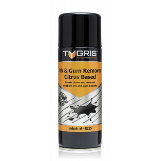 Tygris Ink & Gum Remover Aerosol Citrus Based | 400ml Size | R255 - FluidAirFittings