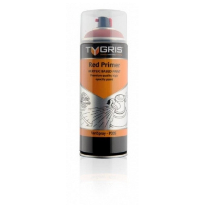 Tygris Acrylic Based Primer Paints | Red | 400ml Size | P305