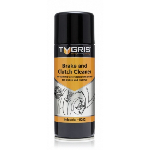 Tygris Brake and Clutch Aerosol Cleaner | 400ml Size | R202 - FluidAirFittings