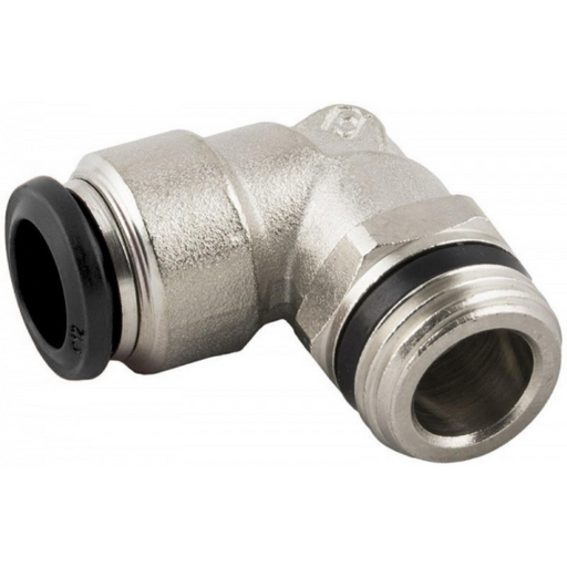 Aignep 50000 Series Push-In  Male Swivel Elbow  | 1/8"- 4mm Tube | 50111N4-1/8 - FluidAirFittings