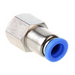 XHnotion Imperial Tube Female Hex Stud Push-In BSPP 1/8"- 1/4"Tube | PCF1/4-01 - FluidAirFittings