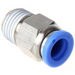 XHnotion Imperial Tube Male Hex Stud Push-In NPT 1/8"-1/8"Tube | PC1/8-N01 - FluidAirFittings