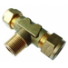 Wade Equivalent EquivalentBrass Male Branch Tee  1/4" BSPT Male/Tube O/D  9063/B - FluidAirFittings