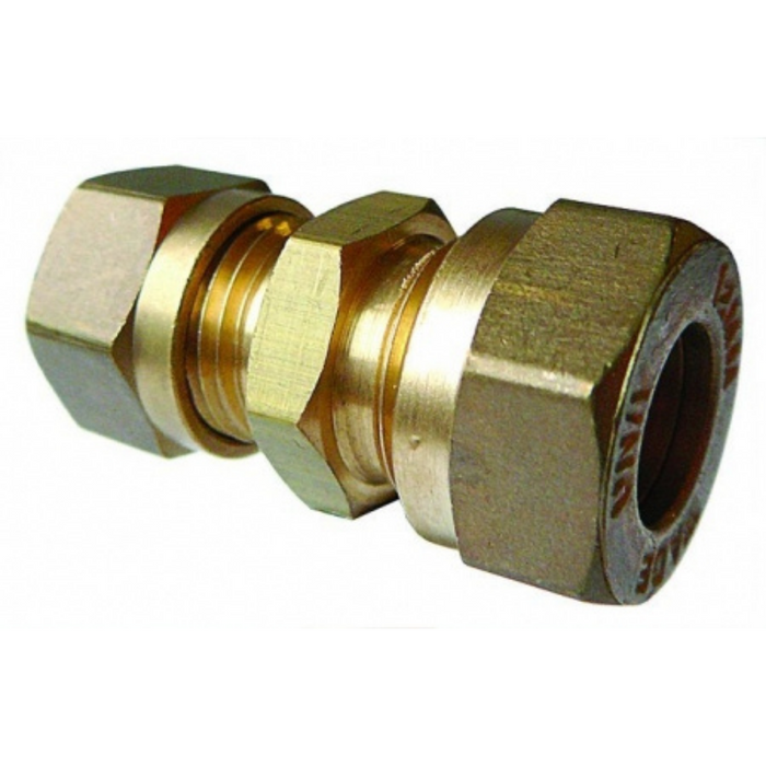Wade Brass Metric Reducing Coupling | 6mm Tube OD | 4mm Tube OD | WA-MC106/104