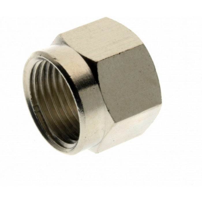 Aignep Nickel Plated Metric Tube Nut | 4mm Tube O/D | 96804