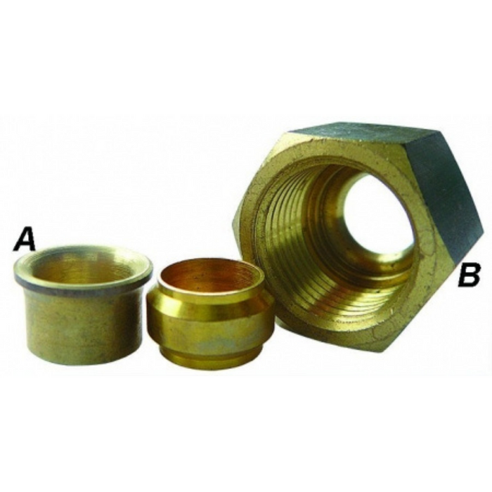 Aignep Reducer - Tube Nut | 4mm Tube O/D (A) | 6mm Tube O/D (B) | WCR04/06