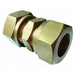 Wade Equivalent Brass Metric Equal Ended Coupling 4mm Tube O/D MC104 - FluidAirFittings
