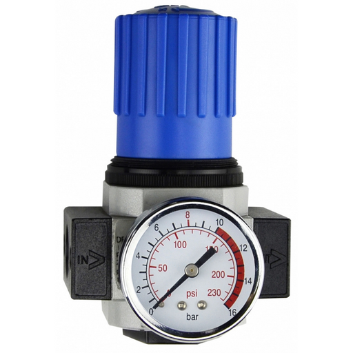 Titan DR4 Series Regulator | 3/8'' Port Size G | 1/4'' Gauge Thread G | 3500 Max Flow L/min | DR400-03 - FluidAirFittings