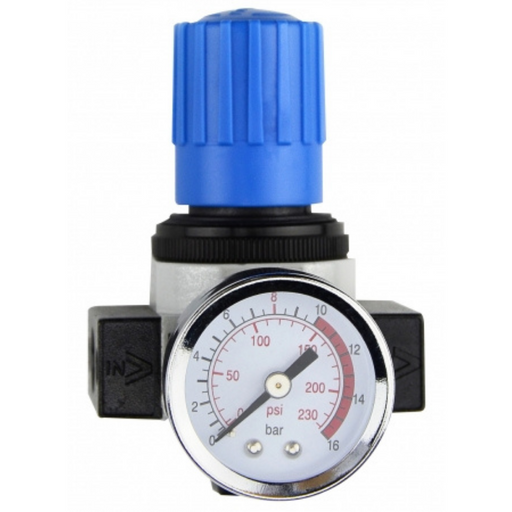 Titan DR2 Series Regulator | 1/8'' Port Size G | 1/8'' Gauge Thread G | 1700 Max Flow L/min | DR200-01 - FluidAirFittings
