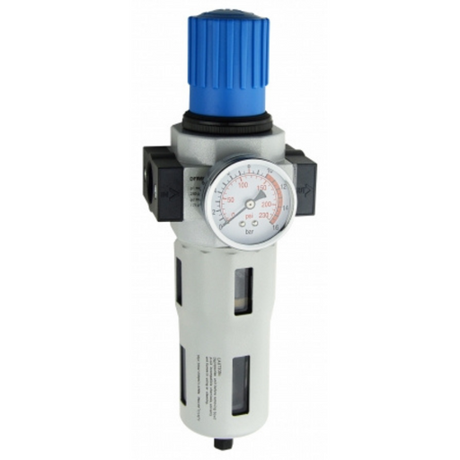 Titan DC6 Series Filter Regulator | 3/4'' Port Size G | 1/4" Gauge Thread G | 11500 Max Flow L/min | DFR600-06 - FluidAirFittings
