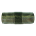 Malleable Pipe Fittings Barrel Nipple Black Iron | 1/4" BSPT Male | 38mm Length (mm) || BBEC04 - FluidAirFittings