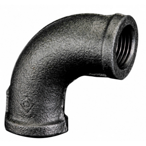Crane Pipeclamp Handrail Range M193B Black 90º Bend | 1/2" BSPP Thread | 0CC02756C - FluidAirFittings