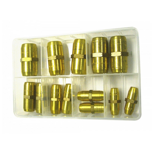 Sirit Air Brake Fittings Straight Connectors 13 Piece Mix Box | 085ABK - FluidAirFittings