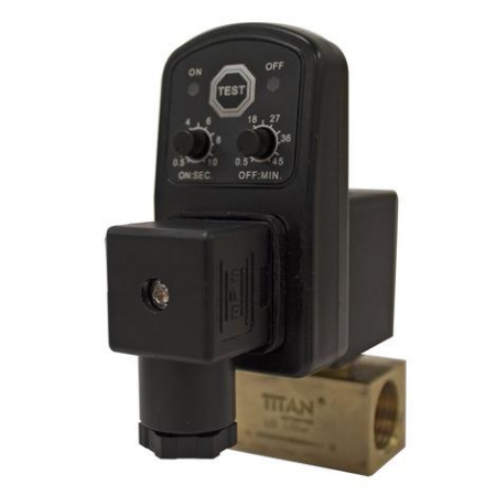 Titan Electronic 30 Bar Timer Drain Valve 1/2'' | 40 Pressure (bar) | 240v Voltage | TVR-G-15