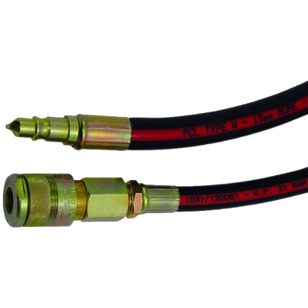 PCL Air Tool Hose | 100 Series Coupling & Adaptor  | Hose I/D 13mm x Length 15mtr | HA2150