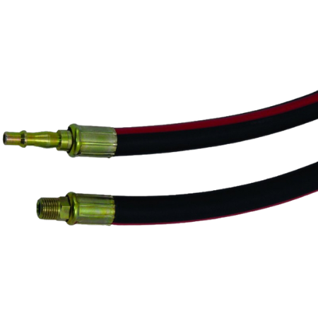 PCL Air Tool Hose | Standard Adaptor & BSPT 1/4'' Male End | Hose I/D 10mm x Length 10mtr | RHA2036