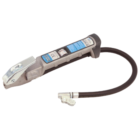 PCL Airforce Mk 4 Tyre Inflator 21''  Model | 21" (0.53 m) Hose Length | Single Clip On Connector | 0-138psi Scale | AFG4H04
