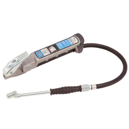 PCL Airforce Mk 4 Tyre Inflator 21'' Model | 21" (0.53 m) Hose Length | Twin Hold On Connector | 0-138psi Scale | AFG4H03