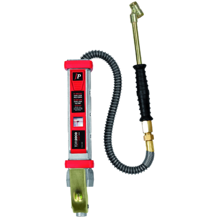 Jamec TDR2000 Tyre Inflator 500mm/ 20'' Hose | Similar To AFG4H03 | Angled Twin Hold On Connector Style | 0-138 psi / 0-960 Kpa Calibration | 10.2000OS