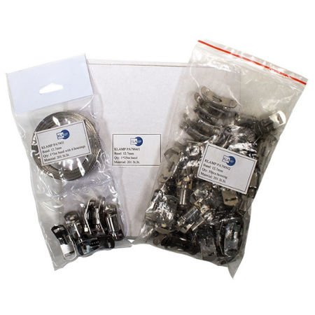 Jubilee 7 mm Stainless Steel 304 Multiband Clips | 12.7 mm x 25 mtr Band & 50 Housings | MB1601