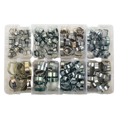 Mild Steel Double Ear Clamps Selection (Avg 176 Pieces) | 16-18MM | WO99B41100