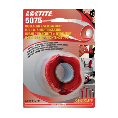 Loctite 5075 Silicone Self Fusing Wrap | Red Pipe Wrap | 1684617