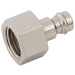 Rectus Nickel Plated 21KS Safety Lock Series Adaptor BSPP Female | 1/8" BSPP Female | 21SSIW10MXN - FluidAirFittings
