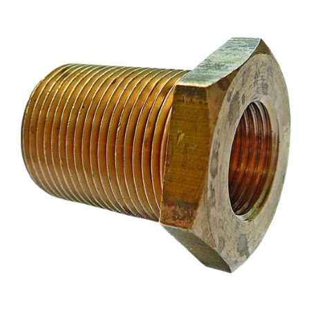 ENOTS Equivalent 36050803 | Brass Compression Bulkhead Connector | 5mm Tube OD | M15X1 Metric Male | CMBH05