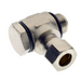 Aignep Nickel Plated Banjo Single Male Stud | 6mm Tube O/D | 1/4" BSPP Male | 95506-1/4 - FluidAirFittings