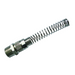 Aignep Male Stud Spring Guard | 3/8" BSPT Male | 10-8mm Tube O/D & I/D | QMSG10/06 - FluidAirFittings