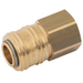 Rectus Brass Body 26KA Series Coupling BSPP Female Interchanges with Rectus 25/1600/1625, Tema 1600, Cejn 320 and Jwl 520/530. | 1/4" BSPP Female | 26KAIW13MPX - FluidAirFittings