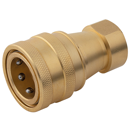 Holmbury Hydraulic Coupling - ISO 7241:2014 Brass Female Carrier IBB Series | 3/8" | BHISO-B06