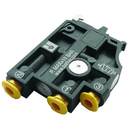 Parker Push Buttons & Valves (Seperate Components) | Black handle - Standard - 3 positions fixed | ZB4-BD3