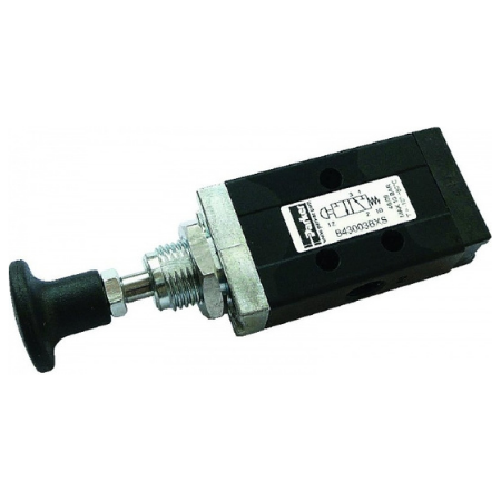 Parker Button Operated Valve 5/2 | Spring Return |  G1/8''  | B43004BXS