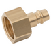 Rectus Brass Body 26KA/25KA Series Brass Adaptor BSPP Female Interchanges with Rectus 25/1600/1625, Tema 1600, Cejn 320 and Jwl 520/530. | 3/8" BSPP Female | 26SFIW17MXX - FluidAirFittings