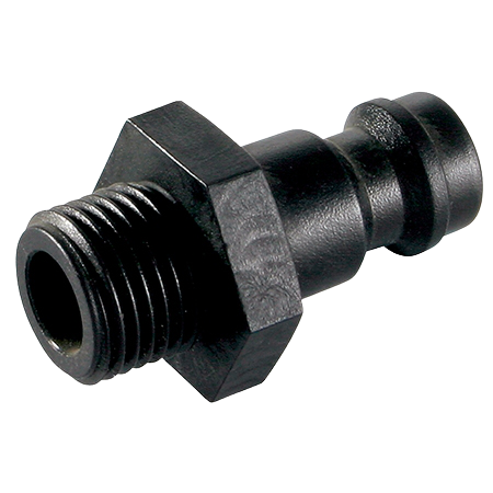 Rectus 21KB Thermoplastic Series Adaptor (RectuPOM) BSPP Male | 1/4" BSPP Male | 21SFAW13DXX