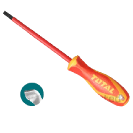 Total Slotted Insulated Screwdriver SL6.5 | THTIS6150