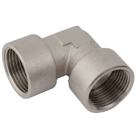 Nickel Plated Equal Elbow | 1/8" BSPP Female | FEL02NP - FluidAirFittings