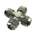 Aignep Metric Equal Cross | 6-4mm Tube O/D & I/D | QX06 - FluidAirFittings