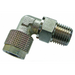 Aignep Male Swivel Stud Elbow | 1/4" BSPT Male | 6-4mm Tube O/D & I/D | QSMSL06/04 - FluidAirFittings