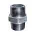 E.E Malleable Pipe Fittings Equal Hexagon Nipple Galvanised | 3" BSPT Male | EEGEC48 - FluidAirFittings