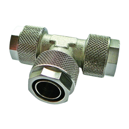 Aignep Metric Equal Tee | 12-10mm Tube O/D & I/D | QT12 - FluidAirFittings