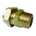 Wade Equivalent Brass Male Stud Coupling 1/2" BSPT Male 5/8" Tube O/D 7073/11 - FluidAirFittings