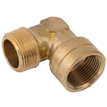 Brass Equal Elbow | 1/2" NPT Male | 1/2" NPT Female | MFLN08 - FluidAirFittings