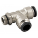 Aignep 50000 Series Push-In Male Swivel Offset Tee | 1/8"- 4mm Tube | 50223N4-1/8 - FluidAirFittings